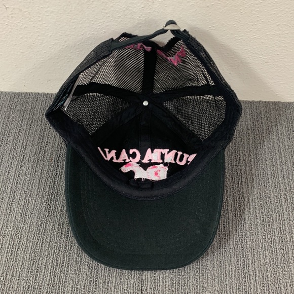 Punta Cana Republica Dominicana Trucker hat Womens OSFA Black Mesh Back Cap - Picture 9 of 12